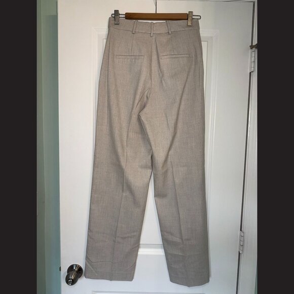 MANGO Gray Wide Leg Dress Pants Size 4 - Picture 2 of 2